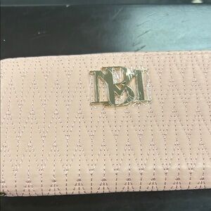 Badgley Mischka Pink Quilted Wallet